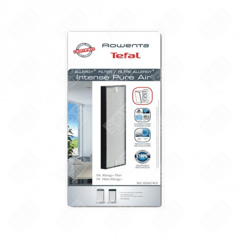 FILTRE ALLERGÈNES ET PARTICULES FINES PURIFICATEUR, HUMIDIFICATEUR - XD6075U0