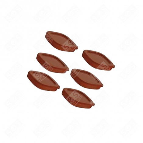 LOT DE 6 COUVERCLE MARRON YAOURTIÈRE - SS-1530000807