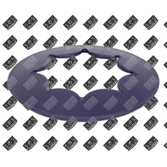 Support fourchettes bleu