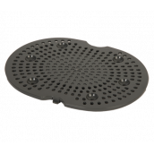 Grille fond de bol grise