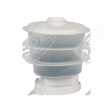 LOT DE BOLS, COUVERCLE ET GRILLE CUISEUR VAPEUR - SS-208354