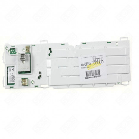 CARTE ÉLECTRONIQUE, MODULE DE COMMANDE MACHINE À LAVER, LAVE-LINGE - 00708751