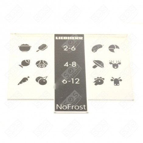 BANDEAU SERIGRAPHIE POUR TIROIR FRIGO, RÉFRIGÉRATEUR, CONGÉLATEUR - 7438394