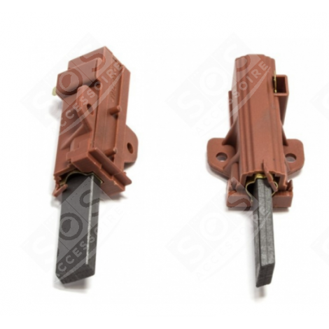 LOT DE 2 CHARBONS MOTEUR MACHINE À LAVER, LAVE-LINGE - C00375067, 481281719421