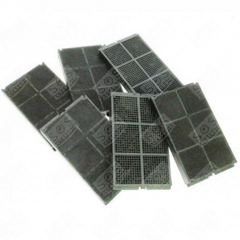 LOT DE 6 FILTRES CHARBON RECTANGULAIRES HOTTE - C00094511