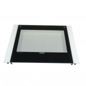 Vitre extérieure de porte blanche