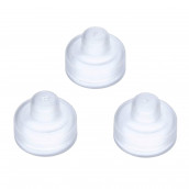 Lot de 3 capuchons blanc sicomatic