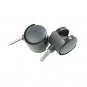 Lot de 2 roues pivotantes