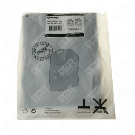 DISPOSAL BAG ATTIX 33/44  5 PCS ASPIRATEUR - 107417821