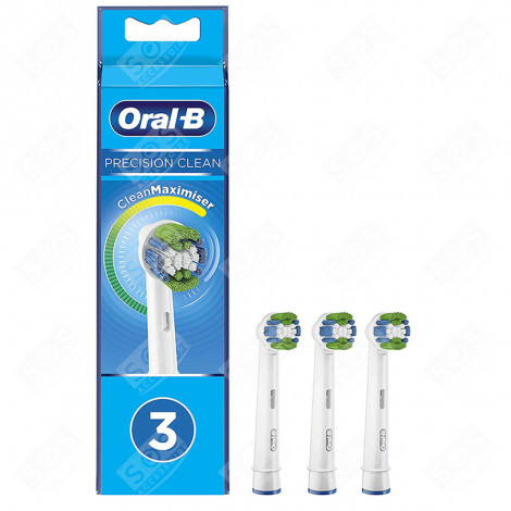 LOT DE 3 BROSSETTES PRECISION CLEAN BROSSE À DENTS ÉLECTRIQUE - 4704716