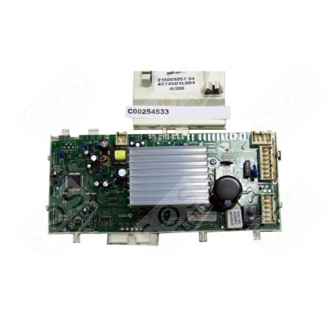 CARTE ÉLECTRONIQUE, MODULE DE COMMANDE D'ORIGINE MACHINE À LAVER, LAVE-LINGE - C00254533, 482000030383