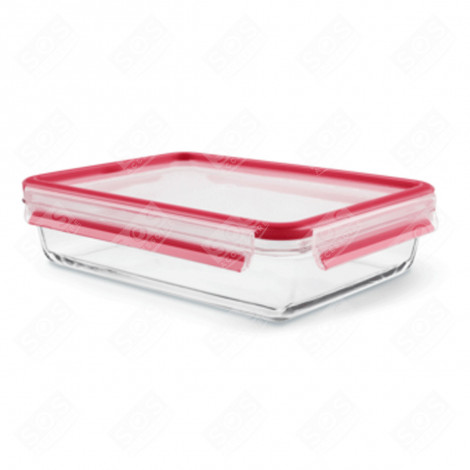 BOÎTE RECTANGULAIRE EN VERRE ROUGE ACCESSOIRES ET ENTRETIEN - K3010512