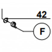 Bouton volume d'eau repère f
