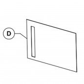 Plaque de fond, repère d