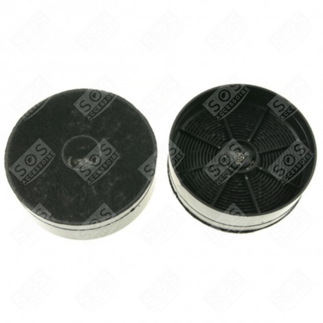 LOT DE 2 FILTRES À CHARBON  127X42 MM HOTTE - 33005513, ECFB03