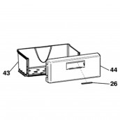 Tiroir inférieur (repère 43) d'origine
