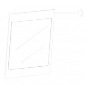 Vitre intérieure             -    519X400 mm