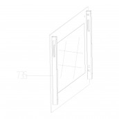 Vitre extérieure (repère 735)
