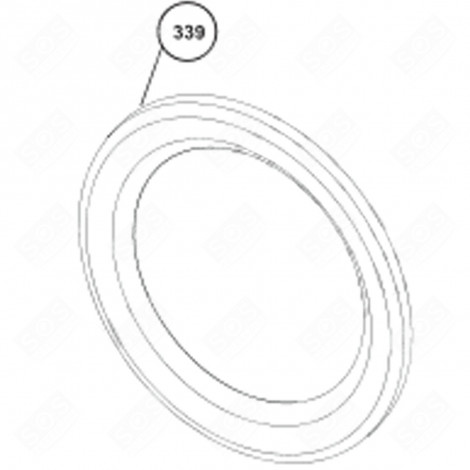 CADRE EXTÉRIEUR DE HUBLOT (REPÈRE 339) MACHINE À LAVER, LAVE-LINGE - 2707130100