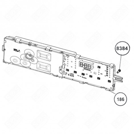 CARTE ÉLECTRONIQUE, MODULE (REPÈRE 186) MACHINE À LAVER, LAVE-LINGE - 2847610340