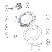 Cadre de hublot intérieur (repère 192) Cadre de hublot intérieur (repère 192)