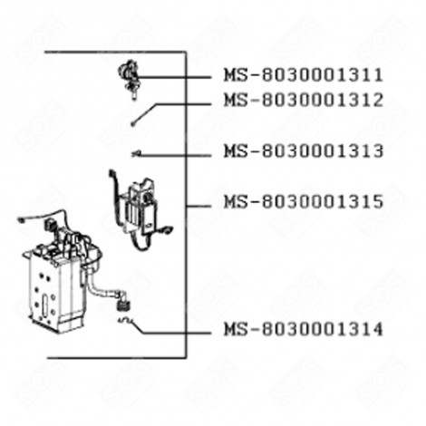 RÉSISTANCE (REPÈRE MS-8030001315) CAFETIÈRE, MACHINE À CAFÉ - MS-8030001315