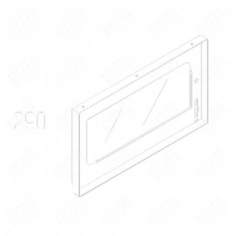VITRE FOUR BAS (REPÈRE 290) FOUR, CUISINIÈRE - 490920061
