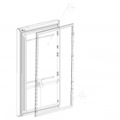 Joint de porte de réfrigérateur (repère 252)