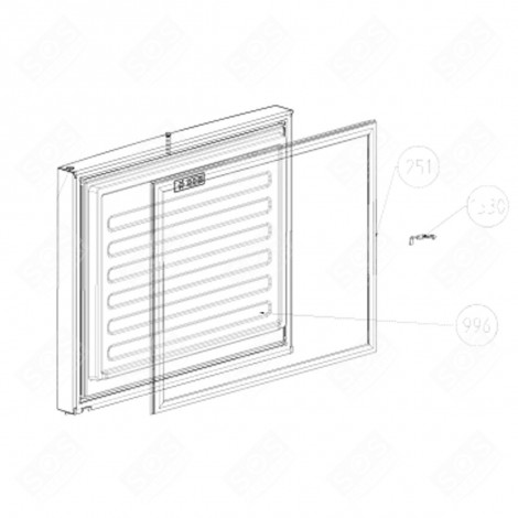 JOINT DE PORTE DE CONGÉLATEUR (REPÈRE 251) FRIGO, RÉFRIGÉRATEUR, CONGÉLATEUR - 5958272000