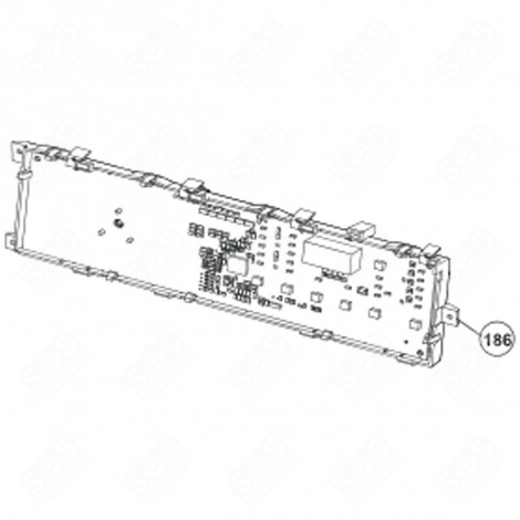 CARTE ÉLECTRONIQUE, MODULE DE PUISSANCE (REPÈRE 186) MACHINE À LAVER, LAVE-LINGE - 2826920770