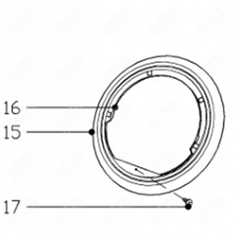 TURBINE ARRIÈRE (REPÈRE 15) SÈCHE-LINGE - 5856142