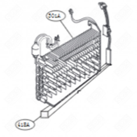 BAC DE DÉGIVRAGE (REPÈRE 301A) FRIGO, RÉFRIGÉRATEUR, CONGÉLATEUR - 5421JQ0023A