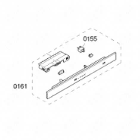MODULE DE COMMANDE PROGRAMMÉ (REPÈRE 0161) FRIGO, RÉFRIGÉRATEUR, CONGÉLATEUR - 00747599