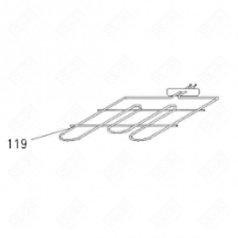 RÉSISTANCE SOLE (REPÈRE 119) FOUR, CUISINIÈRE - 42827836