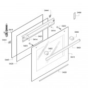 Vitre de façade (repère 0410) d'origine