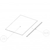 Clayette, étagère (repère 310)  610*495mm