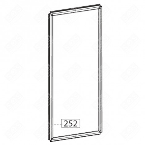 JOINT DE PORTE (PARTIE RÉFRIGÉRATEUR) (REPÈRE 252) FRIGO, RÉFRIGÉRATEUR, CONGÉLATEUR - 4362162700