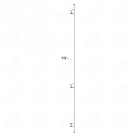 POIGNÉE DE PORTE (REPÈRE 972) FRIGO, RÉFRIGÉRATEUR, CONGÉLATEUR - 4336320200