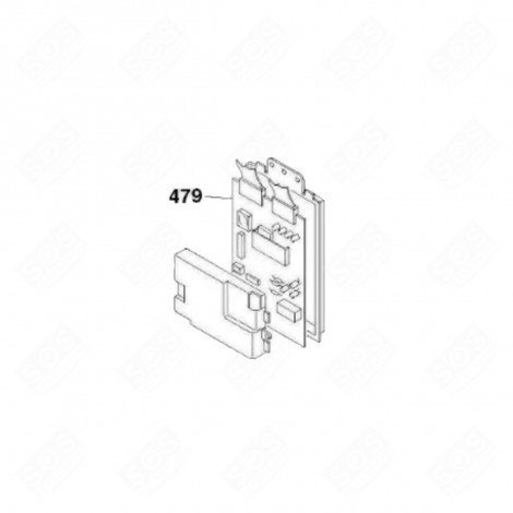 CARTE ÉLECTRONIQUE, MODULE PROGRAMMÉ REPÈRE 479 MACHINE À LAVER, LAVE-LINGE - 49038634