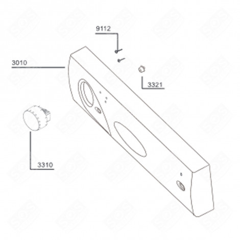 BANDEAU (REPÈRE 3010) LAVE-VAISSELLE - 1746061975