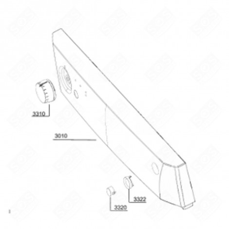 BANDEAU (REPÈRE 3010) LAVE-VAISSELLE - 1742401757