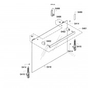 Vitre de façade (repère 0410) d'origine