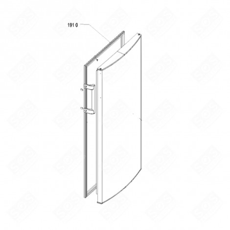 JOINT DE PORTE (PARTIE RÉFRIGÉRATEUR) REPÈRE 191 0 D'ORIGINE FRIGO, RÉFRIGÉRATEUR, CONGÉLATEUR - 480132102838