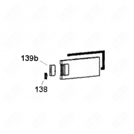 RESSORT FERMETURE ÉVAPORATEUR REPÈRE 138 FRIGO, RÉFRIGÉRATEUR, CONGÉLATEUR - 49022659