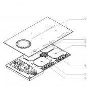 Dessus vitrocéramique (repère 1)
