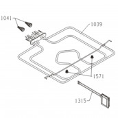 Resis. tubulaire sup (repère 1039)