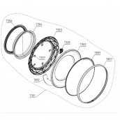 Porte wm-76/86 070 sign assy (repère 7301)