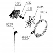 Moteur ventilateur vapeur 230v (repère 0093)