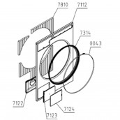 Panneau frontal w.fil.wm-75/85.1 (repère 7112)