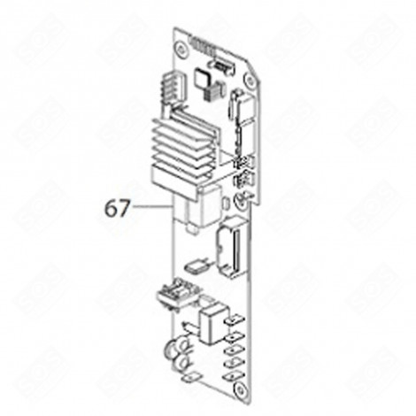 MODULE DE PUISSANCE (REPÈRE 67) CAFETIÈRE, MACHINE À CAFÉ - 569658